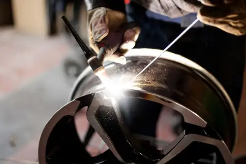 Alloy wheel welding